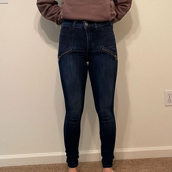 Express High Rise Denim Legging  - Picture 1 of 7